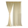 thumbnail image 2 of 2 Pieces Background Drapes Photo Curtain Window Decor Wrinkle Free with Rod Pockets for Stage Engagement, 2 of 9