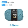 thumbnail image 2 of Unique Bargains Fil Acrylique Bleu Foncé, Lot de 2 Écheveaux de 50 g, 2 of 7