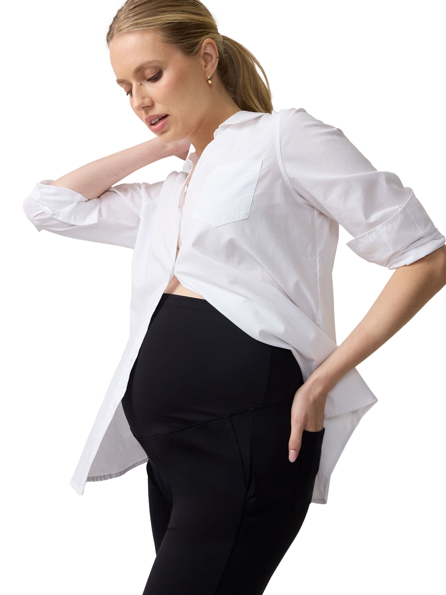 Ingrid & Isabel For Every Belly Women's Maternity Slim Ponte Pant, Sizes XS-XXL