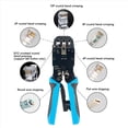 thumbnail image 4 of 2X Engarzadora de Red RJ45 10P 8P 6P 4P Herramientas de Engarzado Pelador para RJ45 RJ11 RJ12 RJ50 Conector Cable Ethernet, 4 of 5