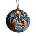 2 Pack by Malibure Hangs,Scene Decorative Pendant Exquisite Christmas