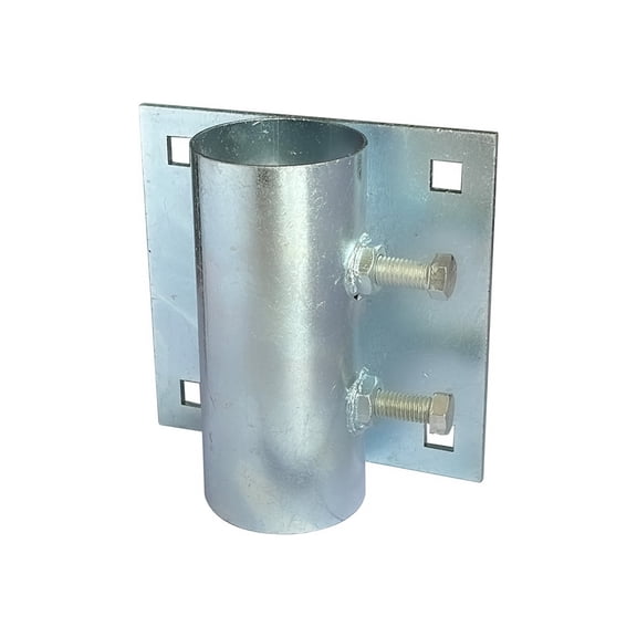 Galvanized Dock Side Leg Pipe Holder 7/16" Holes – Heavy Duty Steel for Floating Docks