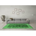 thumbnail image 3 of Ahgly Company Indoor Square Oriental Emerald Green Industrial Area Rugs, 6' Square, 3 of 4