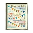 thumbnail image 5 of Stupell Industries Playroom Rules With Pennants In Blue Luster Gray Framed Floating Canvas Wall Art, 16x20, by Finny and Zook, 5 of 5