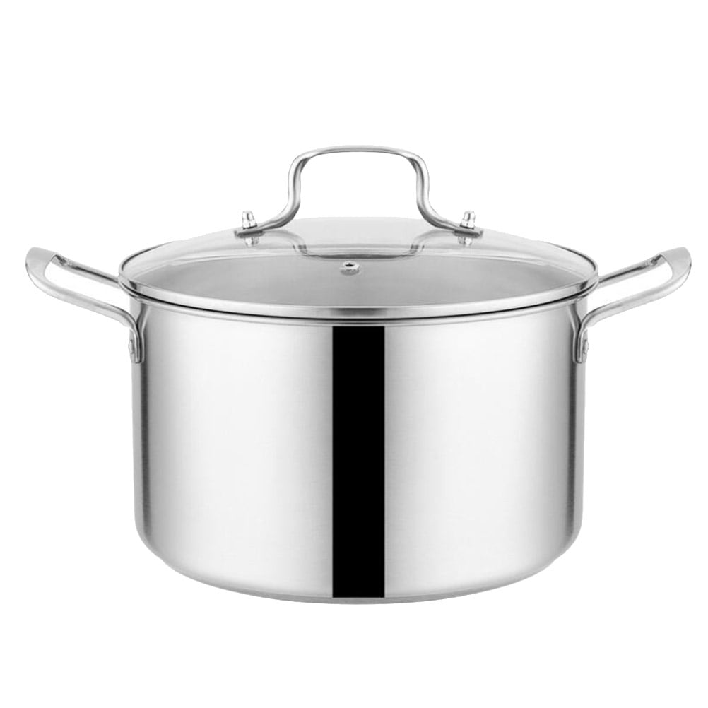 FUOYLOO Soup Cooking Pot Stockpot for Strew Stock Pot Cooking Soup Pot  Sandwich Press Grill Oven Covered Sauce Pots Induction Pot Magnalite  Cookware