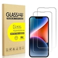 thumbnail image 1 of 2 Pack for iPhone 14 Plus Screen Protector, 9H Clear Tempered Glass Screen Protector for iPhone 14 Plus, Easy Installation, Bubble Free, 1 of 7