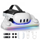thumbnail image 1 of Base de carga para Meta Quest 3S, estación de carga magnética para casco y mandos Quest 3/3S VR, con 2 baterías recargables, cargador USB-C y cable, indicador LED, 1 of 6