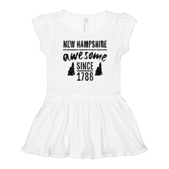 Inktastic New Hampshire Awesome Since 1788 Girls Toddler Dress