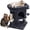 Black, variant on 23.5in Cat Tree – Sturdy & Stable, Space-Saving 3-Level Cat Tower with Plush Perch, Condo, Sisal Scratching Posts & Dangling Ball, Perfect for Apartments,