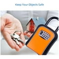 thumbnail image 4 of Yeacher Key Storage Lock Box with Dust Cover Aluminum Alloy 4-Digit Combination Padlock Case Lockbox Key Safe Box Portable Storage for House Key ID Card U Disk, 4 of 8