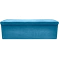 thumbnail image 6 of Sorbus Storage Bench Chest with Collapsible/Folding Bench Ottoman with Cover, 43” L x 15” W x 15” H, 6 of 7