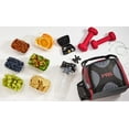 thumbnail image 3 of Fit & Fresh Jaxx Portion Control Containers, RED, Meal Prep, Adult Lunch Bag, Plastic Food Storage, 3 of 8