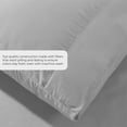 thumbnail image 4 of Duvet Cover Queen [3-Piece, Light Grey] - 1 Comforter Protector with Zipper Flap and 2 Pillow Shams - Hotel Luxury 1800 Brushed Microfiber - Ultra Soft, Cool and Breathable Comforter Cover, 4 of 7