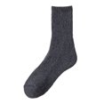 thumbnail image 6 of qelini Thick Crew Socks for Women Plus Size Warm Cozy Mid Calf Socks Fall Winter Floor Socks Solid Color Socks, 6 of 8