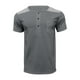 thumbnail image 4 of pstuiky Camisas casuales de manga corta para hombre, Camiseta informal de manga corta holgada con cuello en V para hombre, color liso, a la moda camisas casuales para hombre m, 4 of 8