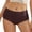 Brown, variant on Women's Sports Yoga Breathable Solid Stitching Seamless High Waist Underwear Beige S