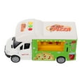thumbnail image 2 of Camión de comida de plástico para niños, juguete de camión de comida y pizza, ideal para la educación temprana, juegos de simulación y comida para niños pequeños, 2 of 7