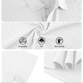 thumbnail image 6 of Fanshiluo Men's Checkered Print Short Sleeve Polo Shirt, Casual Collared Golf T-Shirt,Size:L,Big and Tall Men, 6 of 7