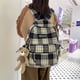 thumbnail image 4 of Mochila De tela de lana a cuadros para mujer, mochilas de libros para estudiantes, mochilas escolares para niñas adolescentes, mochila de viaje de gran capacidad, moda, 4 of 4