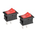 thumbnail image 1 of Interruptor de palanca mini barco negro interruptor de palanca para barco marino 2 pines ON/OFF AC 250V/6A 125V/10A, 2 piezas, 1 of 4