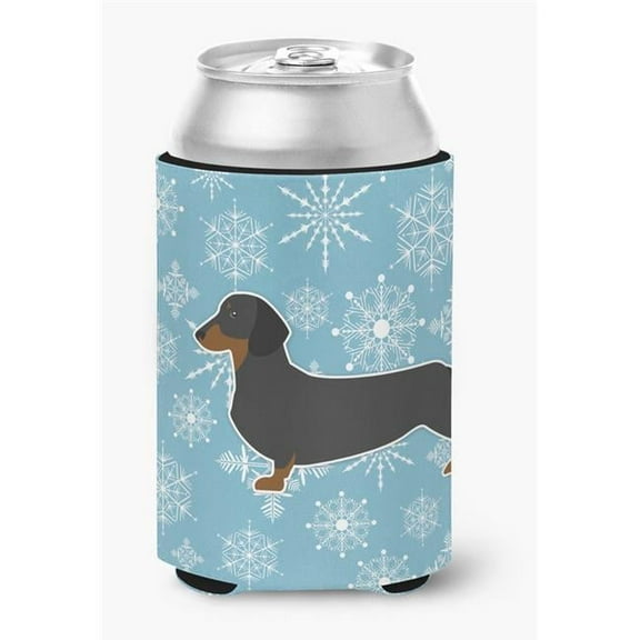 Winter Snowflake Dachshund Can or Bottle Hugger