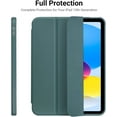 thumbnail image 3 of KOMI for iPad 10th Generation Case 2022 with Pencil Holder, iPad 10.9 Inch Case [Support Touch ID] Flexible TPU Back Shell Smart Trifold Stand Protective Cover, Auto Wake/Sleep, 3 of 5