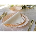 thumbnail image 5 of " OCCASIONS " 240 Plates Pack, Heavyweight Wedding Party Disposable Plastic Plates (7.5'' Appetizer/ dessert plate, Blossom in Blush & Gold), 5 of 7