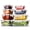 Cream, variant on 16pc Glass Food Storage Containers with Lids, Airtight Glass Meal Prep Containers, 8 Reusable Food Containers with 8 Leakproof Snap Lock Lids, Oven Microwave Freezer Safe Lunch