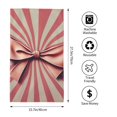 thumbnail image 2 of Fotbe Retro Bow Toalla Premium con Patrón, Toalla de Microfibra de Secado Rápido, Ligera y Altamente Absorbente (27.5x16in), Ideal para Uso Diario, 2 of 6