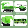 thumbnail image 4 of VANLOFE Vehicles Toy Set Boys surprise Gift Aged 3+ Year Old Toy Car With Sanitation Truck Car Model With Signpost Educational 13PCS, 4 of 6