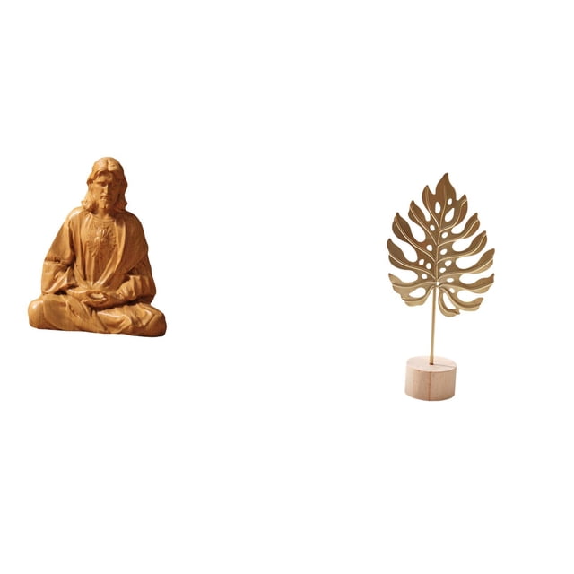 Estatua del Corazón de Jesús,Estatua del Sagrado Corazón de Jesús para decoración del hogar,Figura católica de Jesús,Escultura de hojas,Estatua de hoja de metal Escultura de hoja