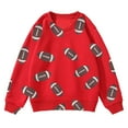 thumbnail image 1 of AJIWYH Chandail à Col Rond pour Tout-Petit, Chandail à Capuchon Décontracté Imprimé Rugby pour Garçons et Filles d'Automne et d'Hiver à Manches Longues, Chandail à Capuchon pour Enfants Rouge, 3-4 Ans, 1 of 4