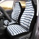 thumbnail image 1 of Juego de 2 fundas para asientos de coche ABPHQTO patrón de rayas onduladas finas ondas azules universal, 1 of 4