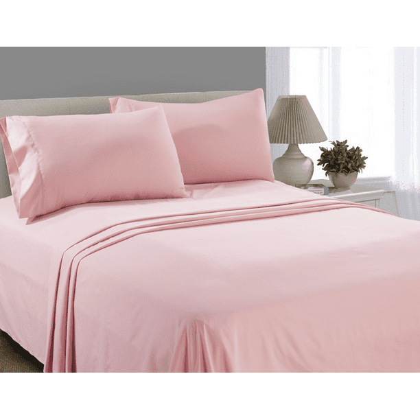 Mainstays Microfiber Sheet Set, Twin/Twin XL Pearl Blush