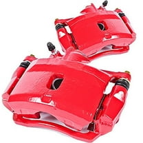 Power Stop Front Pair of Red Powder Coated Calipers S5236