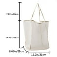 thumbnail image 4 of Sac de Rangement Souple Transparent pour Aisselles Mode pour l'Été Plage (Noir), 4 of 8