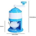 thumbnail image 3 of Hand Shaved Ice Machine Manual Fruit Smoothie Machine Mini Household Ice Shaver Small Ice Crusher, 3 of 5