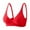 Red, variant on Lovzfmll Bras for Women, Seamless Wireless Push-Up Bralette Bra, Standard Straps Pull-On Stretchable Lightweight Comfort Bra
