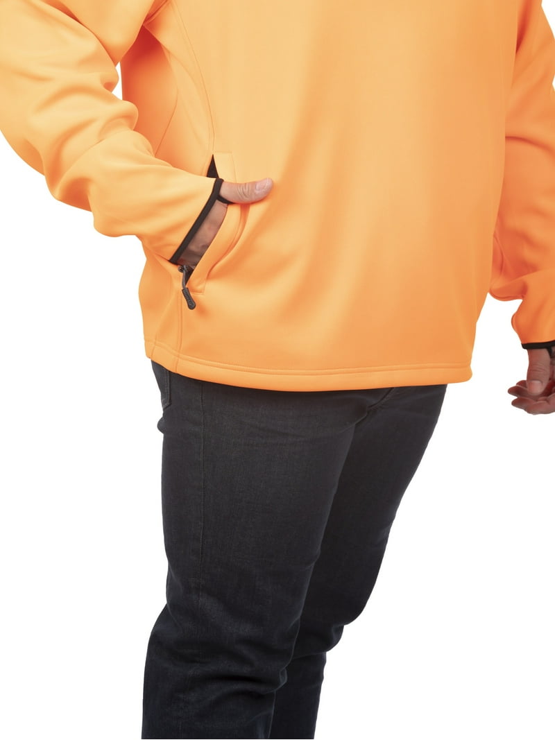 Mossy Oak Men's Blaze Orange Hunting Hoodie with Neck Gaiter