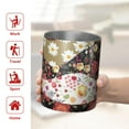 thumbnail image 5 of 12oz Coffee Tumblers Pioneer Flower Stainless Steel Vacuum Insulated Travel Tumbler Coffee Cups Mug with Lid and Straw with Cleaning Brush for Cold & Hot Drinks, 5 of 5