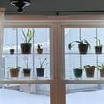 thumbnail image 4 of EIGTHTAIL Transpaent Acrylic Window Plant Shelves 2/3 Layers Clear Hanging Floating Wall Shelf Flower Pot Rack Planter Stand Decor, 4 of 10