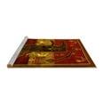 thumbnail image 2 of Ahgly Company Machine Washable Indoor Round Animal Yellow Traditional Area Rugs, 6' Round, 2 of 4