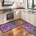thumbnail image 3 of Kitchen Rugs Sets Of 2,Multicolor Paisley and Floral Pattern Anti Fatigue Kitchen Mat Rugs Non Slip Washable,Decorative Kitchen Floor Mats for Kitchen,Sink,Laundry,17"x47"+17"x47", 3 of 5