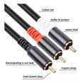 thumbnail image 4 of Cable Adaptador 1 Rca A 2 Rac De Audio Subwoofer, 4 of 8