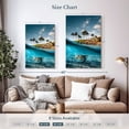 thumbnail image 4 of Elephant Stock Land And Sea Turtle Wall Art - Vertical Canvas Wall Art - Living Room Wall Decor - Animal Canvas - Teal And Orange Decor By Lucas Moore - 24" x 36", 4 of 8