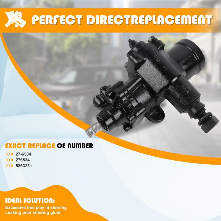 PANGOLIN Power Steering Gear Boxes 27-6534 Fit for 1980-1986 J-eep
