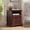 Brown, variant on IFMUST Farmhouse Nightstand with Charging Station and 2 Drawers, Rustic End Table with Barn Door & Open Shelf for Bedroom, Living Room, Grey