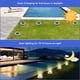 thumbnail image 2 of Juego de 8 luces solares para jardín, 8 discos LED, resistentes a la intemperie, empotrables, ideales para patios, entradas de vehículos y jardines (luz blanca), 2 of 5