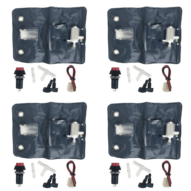 Bolsa de 1 L para limpieza de ventanas de coche de 12 V, kit de bomba lavaparabrisas, accesorios para lavado de coches