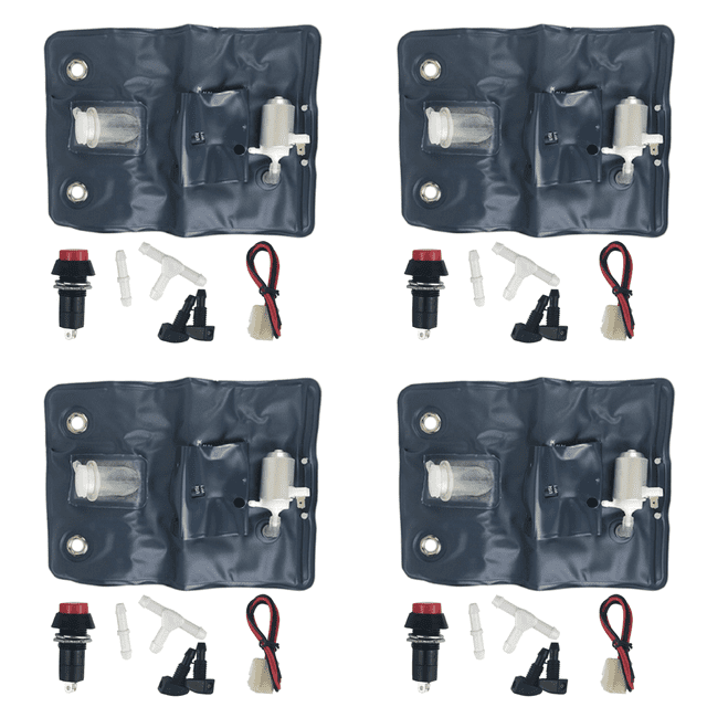 Kit Bomba Lavado Automático 1L para Limpieza Ventanas Coche 12V Accesorios